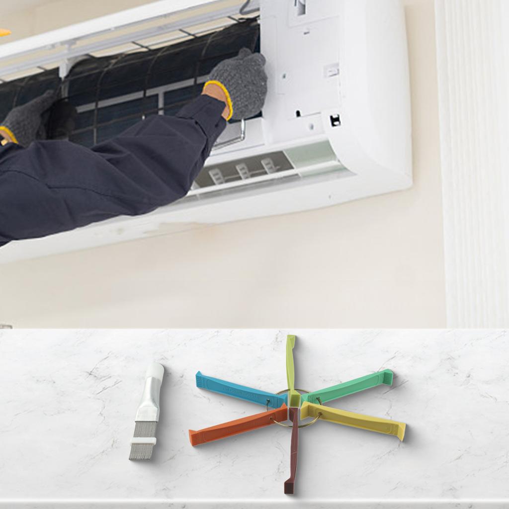 Air Conditioner Fin Cooler Repair Combs Household Plastic + Metal Solid Sturdy Tools Waterproof For Radiator 2pcs