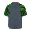 Men's Summer Camouflage Raglan Sleeve Casual T-Shirt Sports Flag Printed Zipper Neck Top