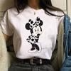 Y2k 90s Fashion T Shirts Gothic Fashion Mickey Tshirt Minnie Mouse Print T-shirt Women T Shirt Female Clothes Kawaii Disney