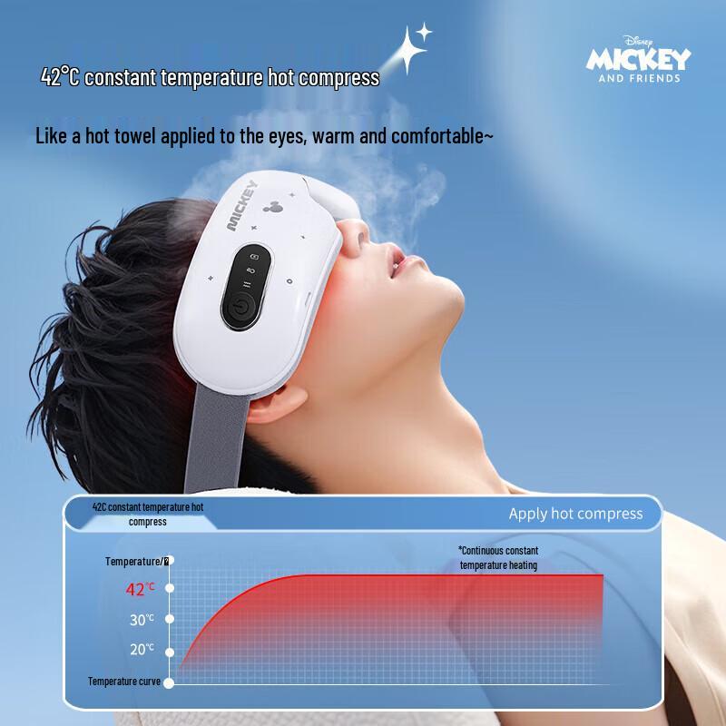 Disney Smart Eye Massager with Heat and Vibration