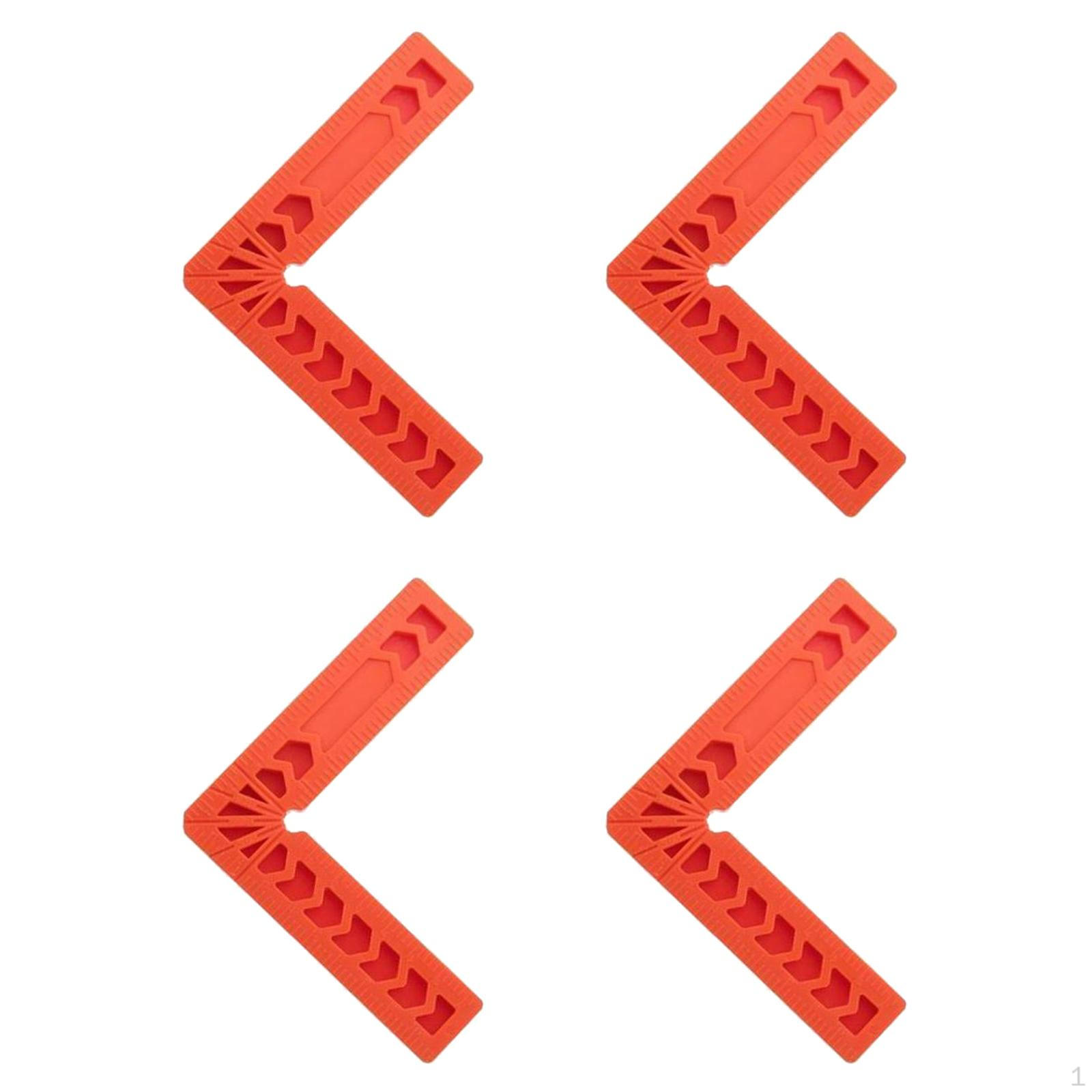 

4 шт. 3/4-дюймовых 90-градусных позиционирующих квадрата Угол Деревообработка Столярное дело Зажим для фоторамок