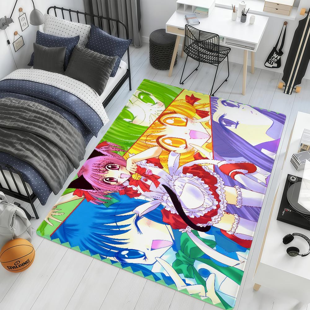 cartoon cute classic T-Tokyo Mew Mew Doormat hogar Bedside Rug Kitchen Bath Floor Mat Hallway Balcony Carpet Entrance Decor Home