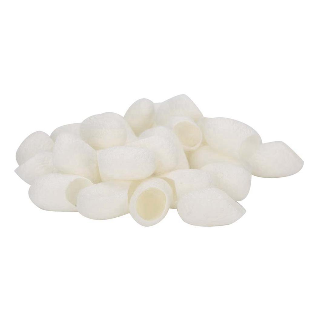 30pcs   Bottle Facial Care Nature Silks Balls Skin Care Scrub Silkworm Balls