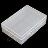 Transparent Hard Plastic Case Holder Storage Box for Model 26650 Batteries, Portable Battery Organizer