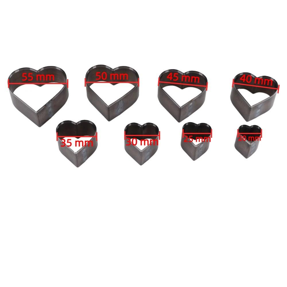 8PCS Alloy Steel Leather Cutting Die Set Hollow Punch Set  for Leatherwork, Fabric, Foam
