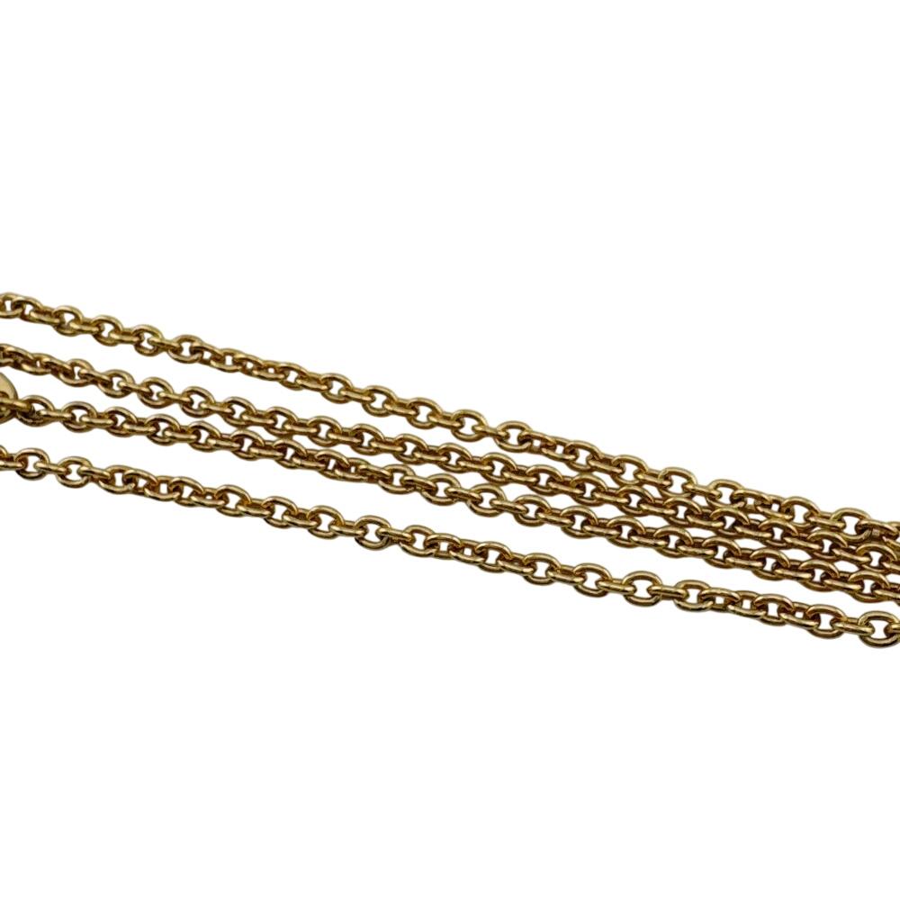 LOUIS VUITTON M61083 Gold Plated Essential V Necklace gold Gold Plated Used