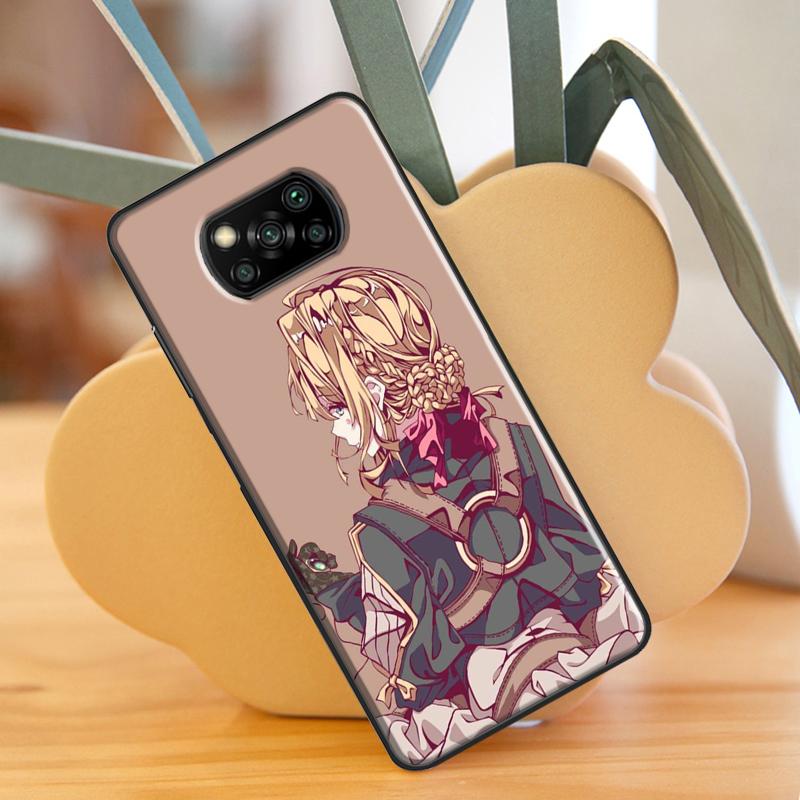 

Аниме фиолетовый Evergarden для POCO X3 GT F1 F2 F3 M3 M4 X3 Pro чехол для телефона Xiaomi Mi 11T Pro 10T 11 Lite Coque Mi 9