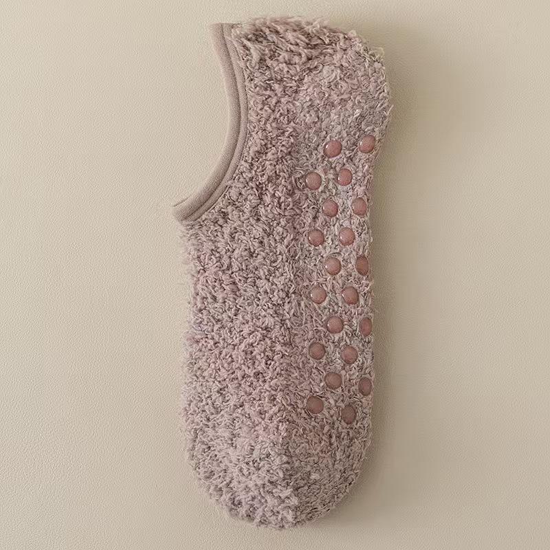 Plush Fleece Women's Indoor Slippers Non-Slip Soft Sole Winter Warm House Floor Shoes Cute Slippers, Home Comfort Footwear