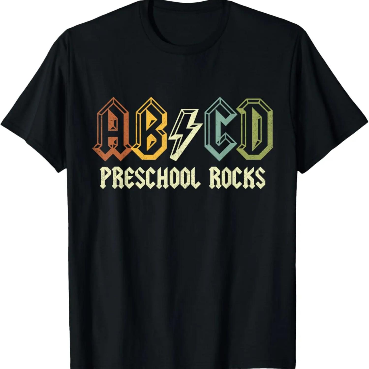 

ABCD Зажигает Снова в Школу Дошкольное Зажигает Смешная Учительская Футболка XXXXXL чёрный