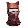 3D kočičí cyklistická kukla obličejová kapuce s ušima Zvířecí potisk obličejová maska ​​kukly pro outdoorové aktivity Hudební festivaly Raves Ski