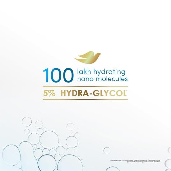 DOVE Glycolic + Hydration Floral Conditioner For Dry Hair 175 Ml With 5% Hydra-Glycol For Upto 100 Hours Of Hydrated, Fluid Hair., 1 Count