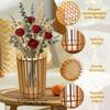 Künstlerische 3D-Puzzle-Vase Handgefertigter Blumenständer Kreative DIY-Holzvase Heimdekoration