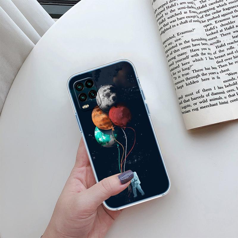 RA4 Astronaut Space Moon Alien Phone Case for LG K22 K30 K40 K41 K42 K50 K50S K51 K51S K52 K61 K62 K71 K92 Q60 Q61 V40 V50 V60
