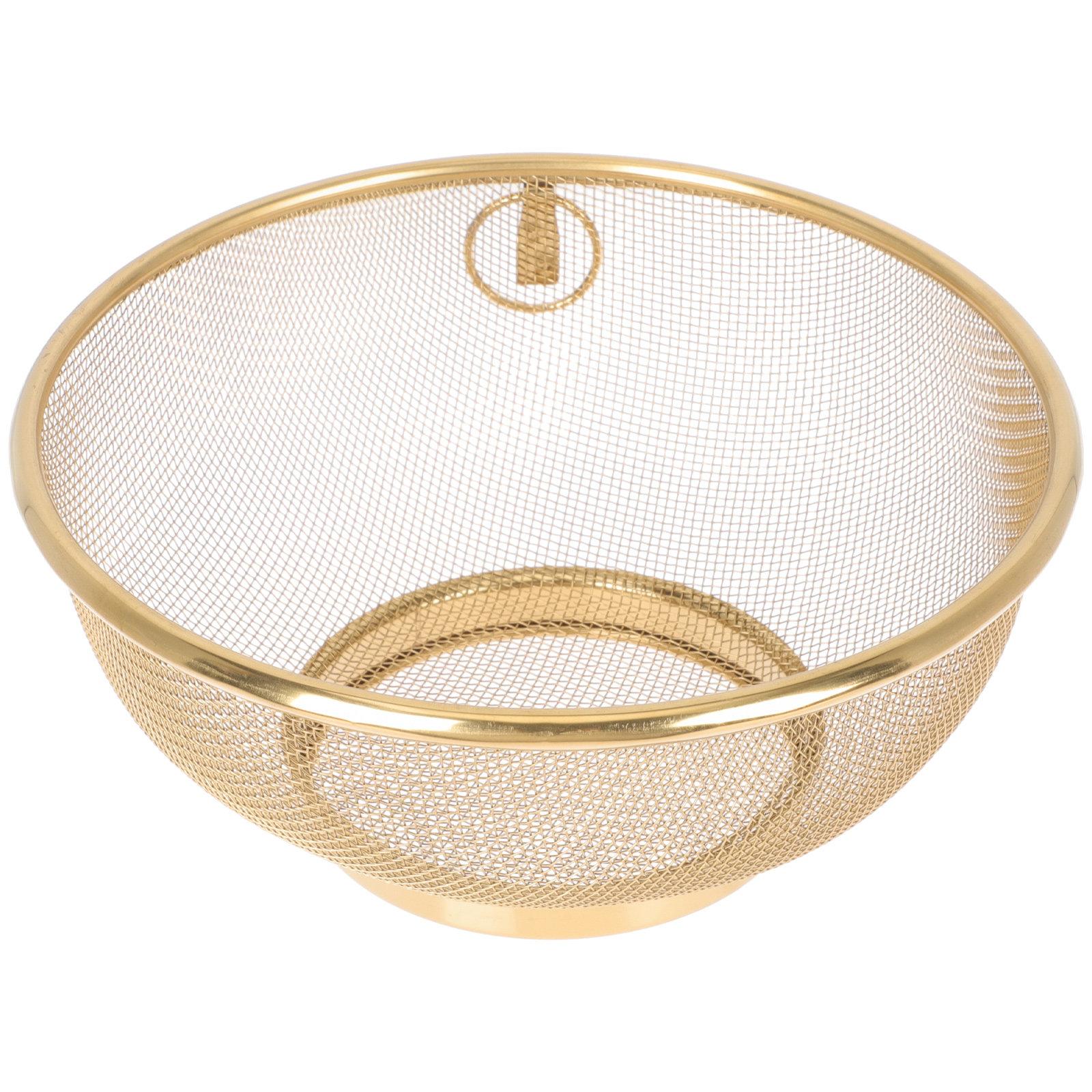

Stainless Steel Mesh Colander Strainer Basket Fine Mesh Rice Drainer Kitchen Sink Fruit Vegetable Strainer Sieve 20X20CM