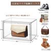 Topfinel Figurenkoffer 3er Set Sammelkoffer Aufbewahrungskoffer Acrylkoffer Stapelbar Magnetische Tür Frontöffnung Vitrine Figurenkoffer 36cm x 27cm x 22cm
