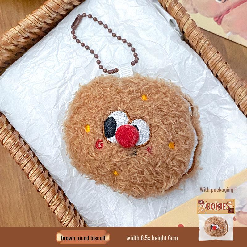Plush Food Doll Charms: Cute Keychain Ornaments with Squeaky Small Dolls