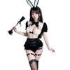 Xianyi Sexy Lingerie Patent Leather Sexy One-piece Bunny Uniform Temptation Two-dimensional Cos Flirting Maid Outfit 659