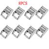 1" 8Pcs 6Pcs 4Pcs 25MM Silver Metal Cam Buckle Ratchet Cargo Lashing Outdoor Sports nylon webbing Roof Mounted Luggage Cargo