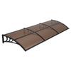Awnings for Door Entrance, 38 X 117 In, Exterior Front Door Window Awnings with Drainage & ABS Bracket, Rain Snow Sun Protection, Overhang