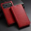 Plain Leather Card Holder Case for iPhone 18 Pro Max 17 Air 17E 16E 16 Pro 15 14 13 12 Mini 11 Magnetic Button Wallet Flip Cover