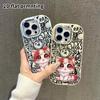 Phone Case: 2D Flat Design Suitable for iPhone 18 17 16 15 14 13 Pro Protective Case, Couple Style, Long-haired Kittens, Christmas and Halloween Gift