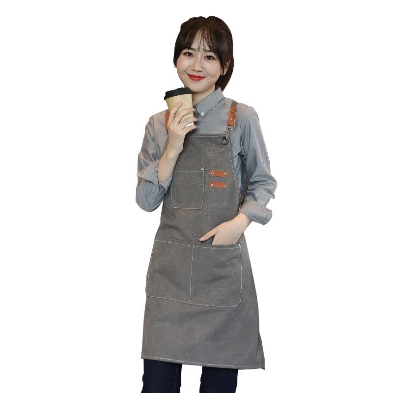 Wasserdichte, individuell bedruckte Arbeitskittel für Kaffee – Ölbeständige Haushaltsküchenschürze