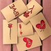 New 1pcs Of Hollow Valentine's Day Mother's Day Greeting Card / Kraft Paper Card Holiday Cards Birthday Cards Blessing Gift Card