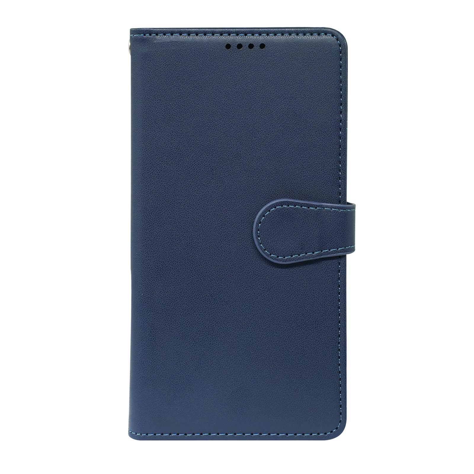 

Redmi Turbo 5 Max Faux Leather Phone Case with Stand, Nine Card Slots & Round Buckle Redmi Turbo 5/Poco X8 Pro синій