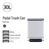 Stainless Steel Pedal Trash Can with Lid for Kitchen, Living Room, Office - Large Size Commercial Bin