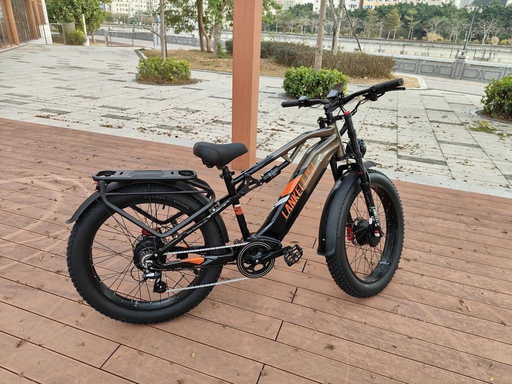 LANKELEISI MG800 MAX E-Bike 2000W Motor Geländetauglich 26*4.0 Zoll Fat Tire Elektrofahrrad 48V20Ah Vollfederung Elektrofahrrad