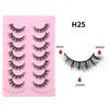 Seven Pairs of 5D Thick False Eyelashes, Natural Messy Eyelashes, Light and Unburdened, Self-grafted False Eyelashes