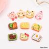 DIY Resin Ornament Kit: Bread Cake Simulation Food Toys with Cream, Glue, Phone Case & Fridge Magnet Materials