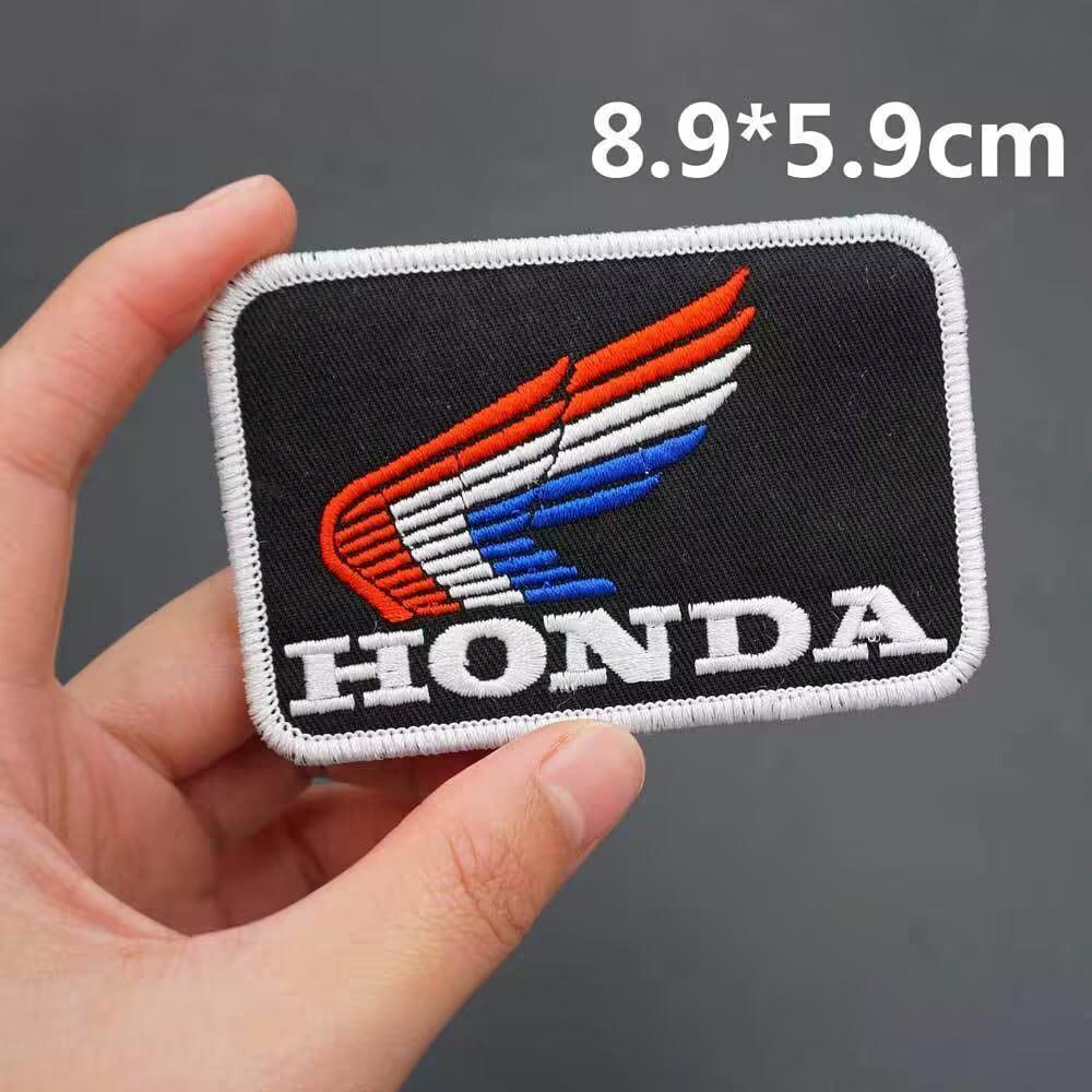APQ1 For Honda CB400 CB650 FCBF CBR25ORR CRF SH3O0 NC75O Motorcycle Logo Embroidered Cloth Stickers  Clothing Hole Patch Decal