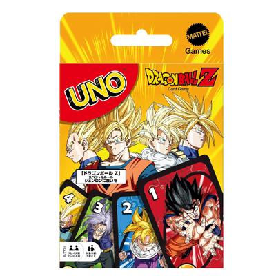Mattel Games UNO Dragon Ball Z Jogo de Cartas para Festa para Maiores de 7 Anos e HGJ78 Jogo, 2-10 Jogadores, Acima,