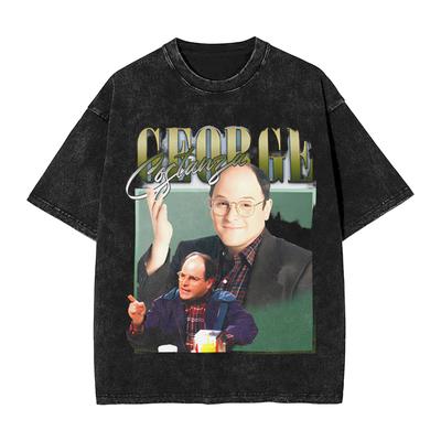 Seinfeld George Bootlegger T Shirts Mens  Pure Cotton Fashion for Male TShirt Round Collar  Tees Short Sleeve Tops Plus Size