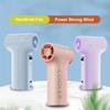 5 Speed Wind Handheld Cooling Fan LED Display Electric Fan Portable Turbo Fan  Outdoor Camping