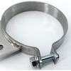 5" Chorme Mount Bracket Clamp for Peterbilt Exhaust Stack 379 359 1987-1993 Silver Replaces# 10294