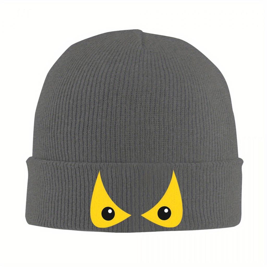 Evil Yellow Eyes Beanie Hats Knit Hat Gym Elastic Unisex Women Unisex Caps Spring Graphic Street Y2K Bonnet Hats Gift