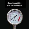 Radial Style Dials Pressure Gauge 0-0.1Mpa/3.0Mpa Ranges 304 Stainless Steel Case Copper Movement For Mechanical Systems