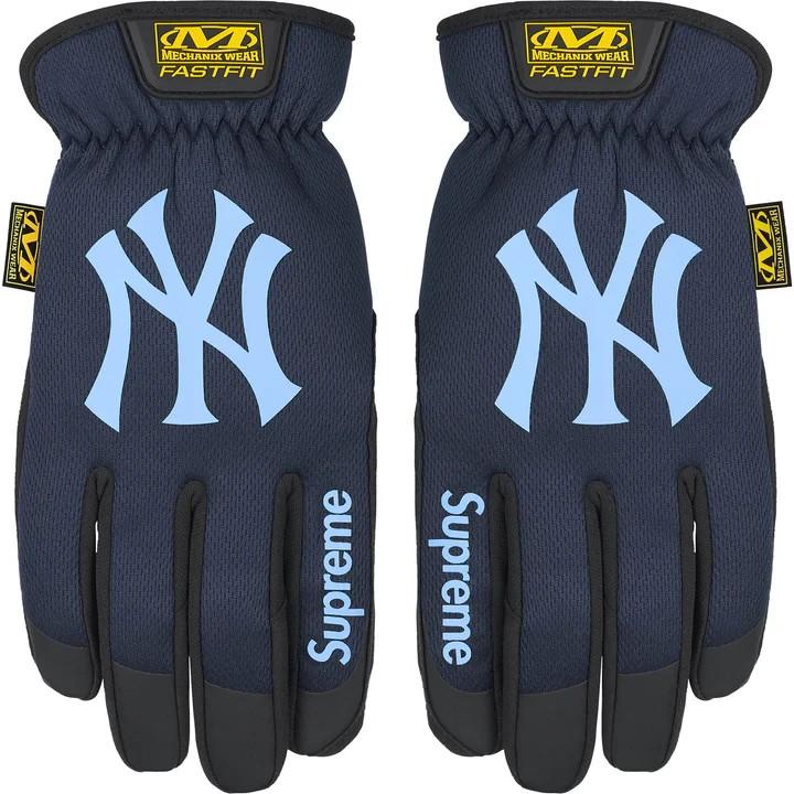 Supreme Mechanix MLB FastFit Teams Gloves Navy S