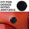Gloss Black Door Fuel Tank Gas Cap Cover Trim Sticker for 2007-2012 Dodge Nitro