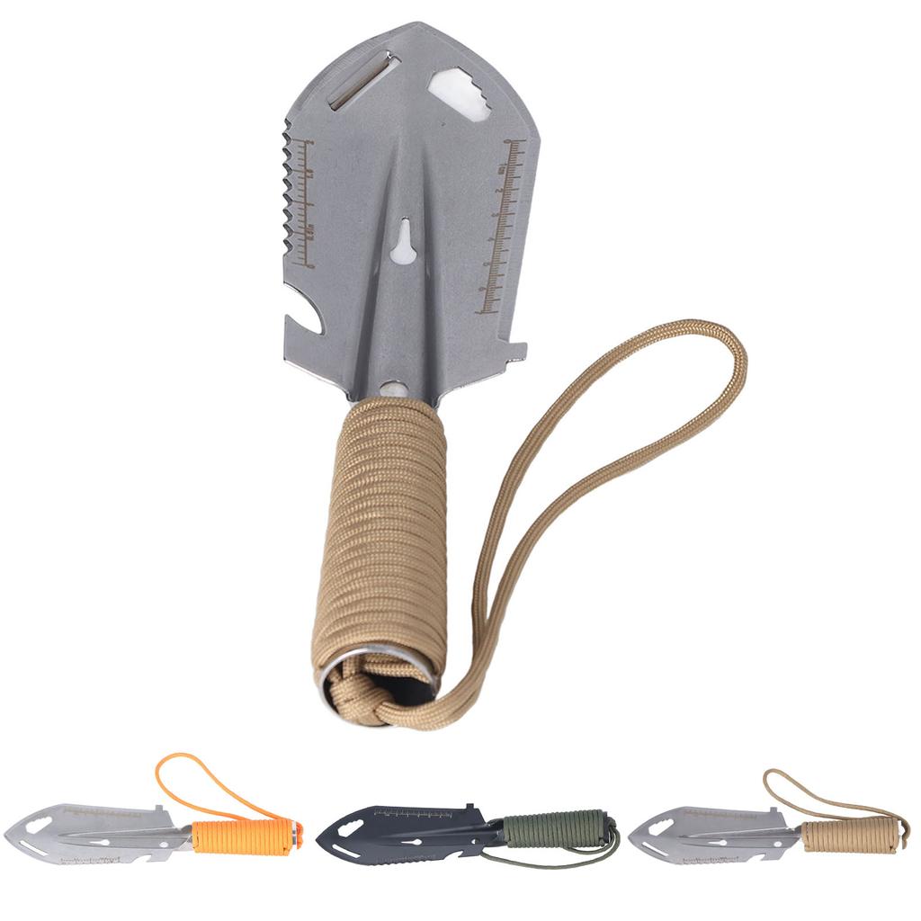 Sırt Çantası Küreği Mini Mala Sırt Çantası Küreği Çok Fonksiyonlu Paslanmaz Çelik Bahçe İşleri Dikim Açık Hava Hayatta Kalma