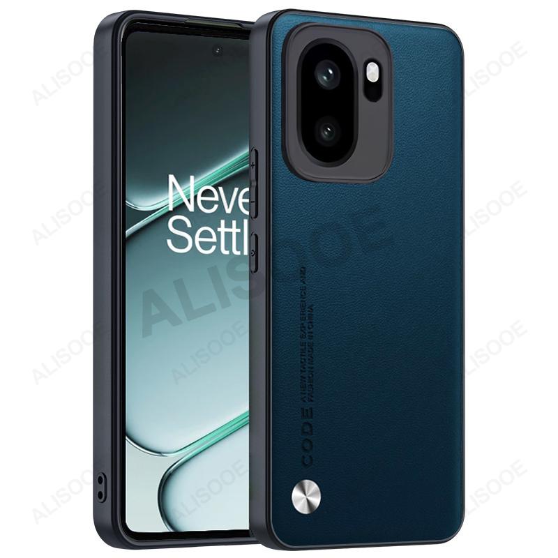 Dla Oneplus Ace 6 Ace6 Etui Pokrowiec Tekstura Włókna PU Skóra Twardy Plastik Pełna Ochrona Nakładka na Telefon Capa Funda