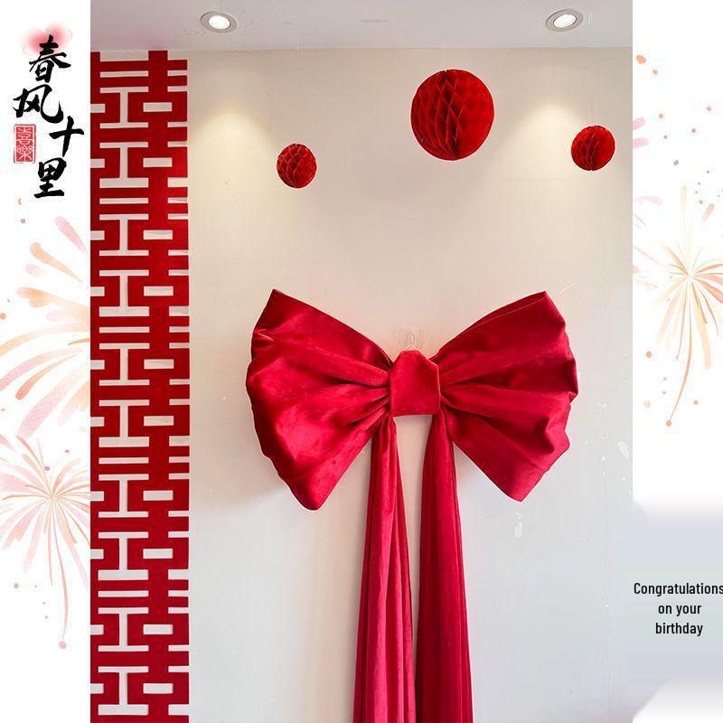 Velvet Bow Wedding Room & Display Decoration