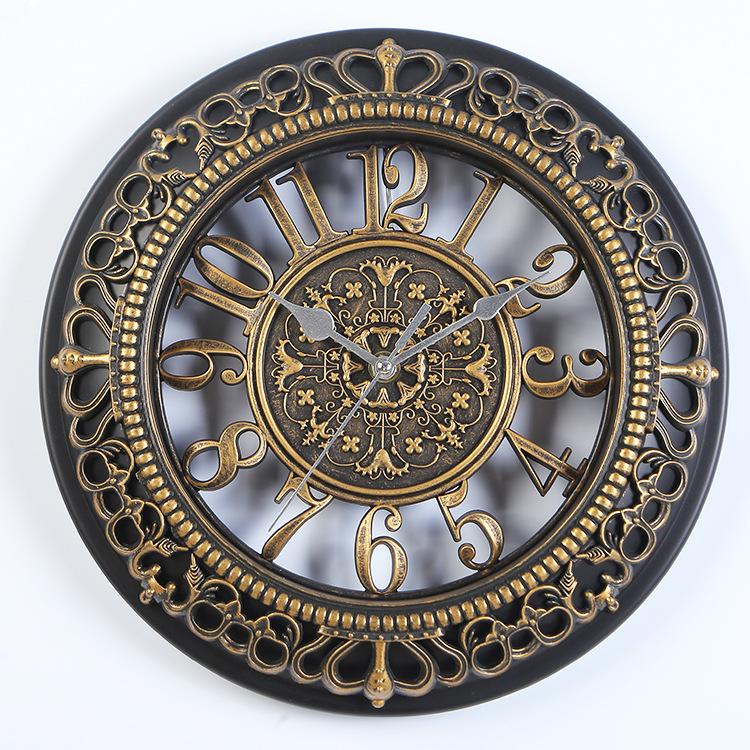 Creative 12 Inch Living Room Bedroom Numeral Round Wall Clock