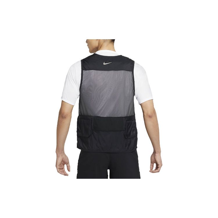 Nike Gilet da Running Patchwork Tessuto Leggero Run Division Pinnacle Uomo Gilet Nero DA1320-010