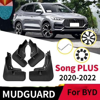 4 adet araba çamurluk BYD şarkı artı DM-i EV 2022 ön arka çamurluklar Splash muhafızları çamurluk çamurluklar araba