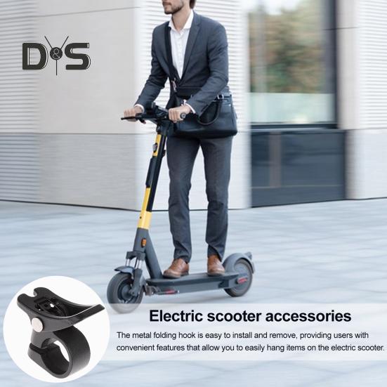 Electric Scooter Folding Hook Ring Heavy Duty Aluminum Alloy Scooter Hanging Hook Hanger Ring 8.5-Inch Electric Scooter Accessories