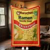 1pc Ramen Noodle Soup Blanket for Sofa Bed Soft and Light Bedding Ideal for Picnics, All-Season Christmas Outdoor Decor Accessories-c0803010