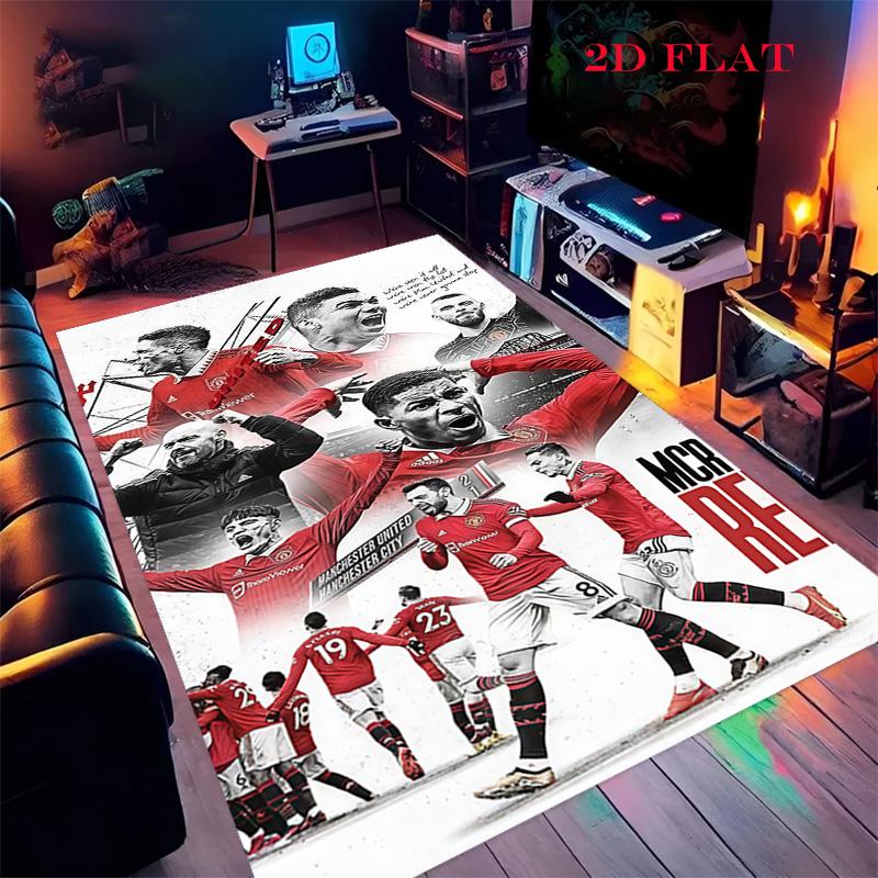 

ManUtd Carpet Rug for Living Room Bedroom Home Sofa Decoration,Kids play Nonslip Floor Mat 40x60cm( 15x23in )